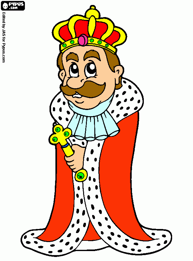 Omalovánka Nás král, náš pán