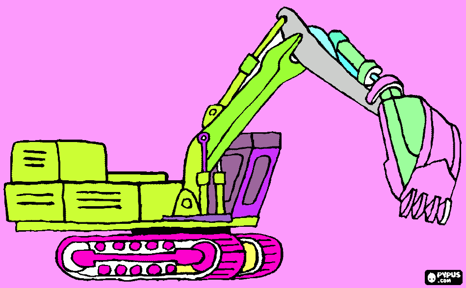 Omalovánka náš bagr