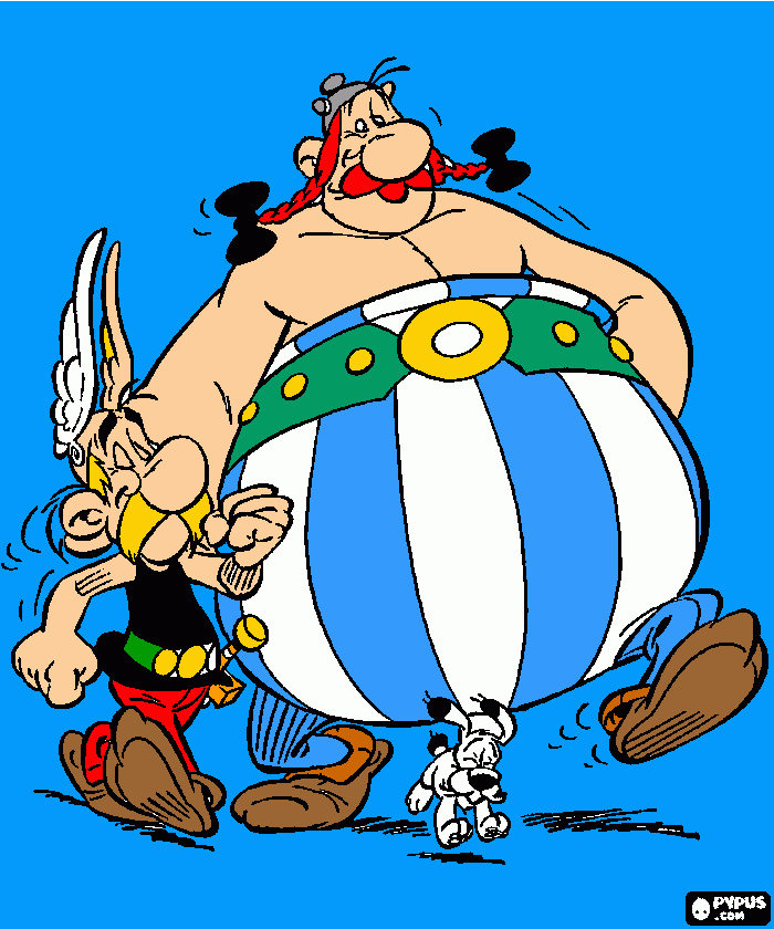 Omalovánka obelix asterix  indefix  rospravka