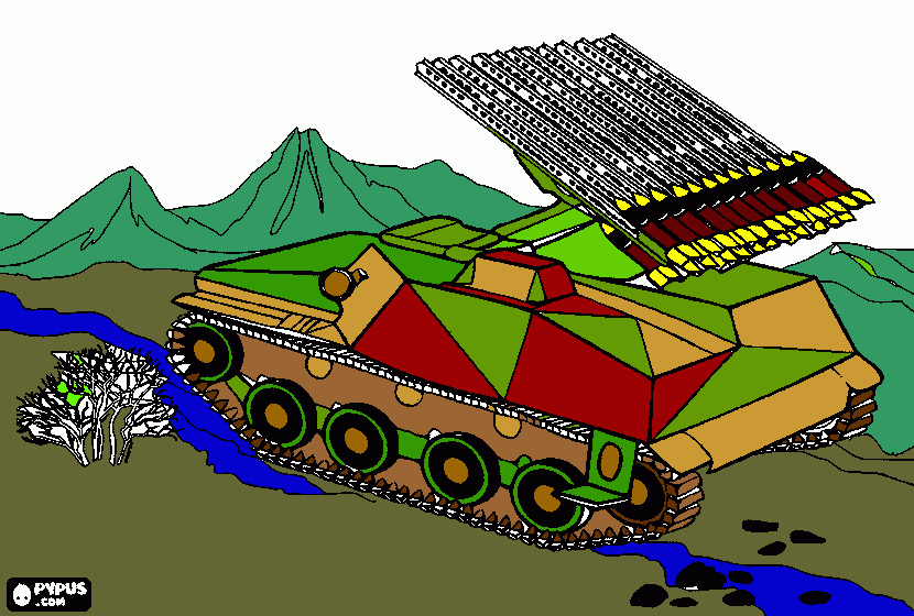 Omalovánka obrněné vozidlo