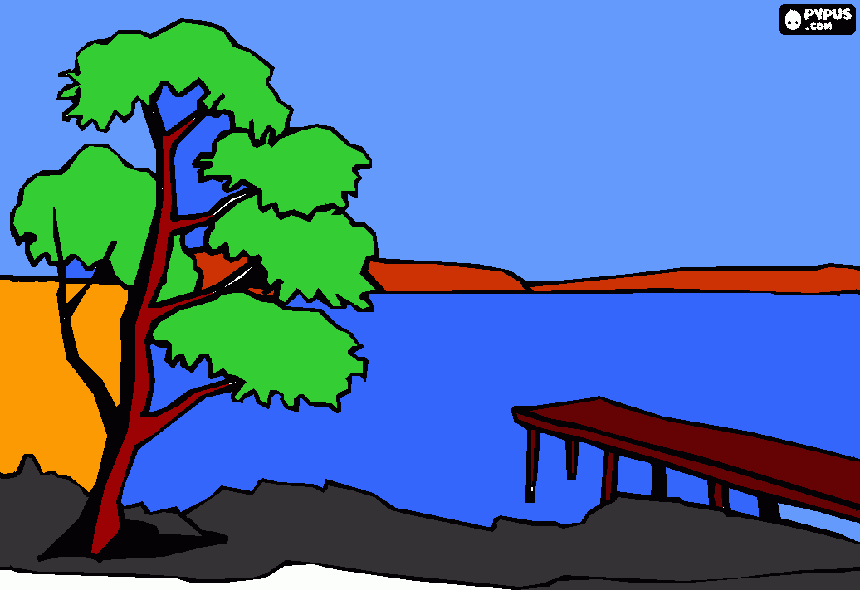 Omalovánka obrázek moře