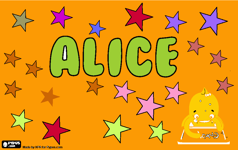 Omalovánka Od aličky