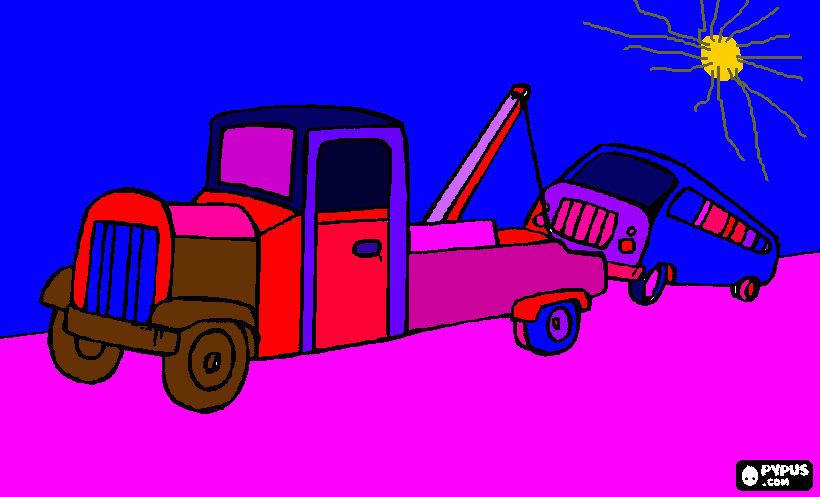 Omalovánka odtahovák