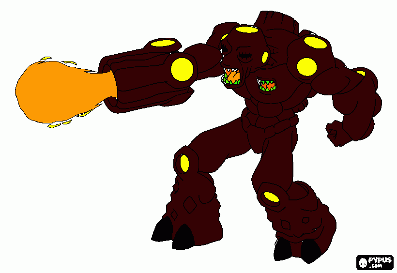 Omalovánka ohen bleskovy