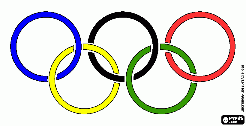 Omalovánka olympijské kruhy