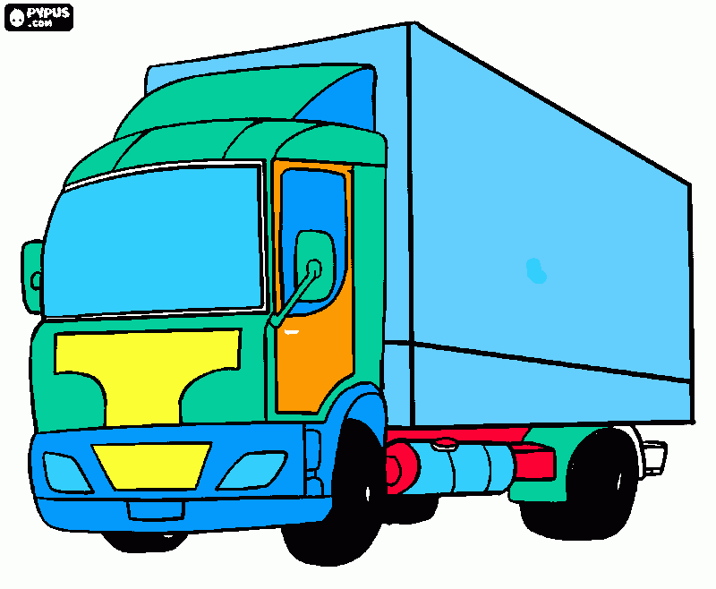 Omalovánka omalovanka - nakladak