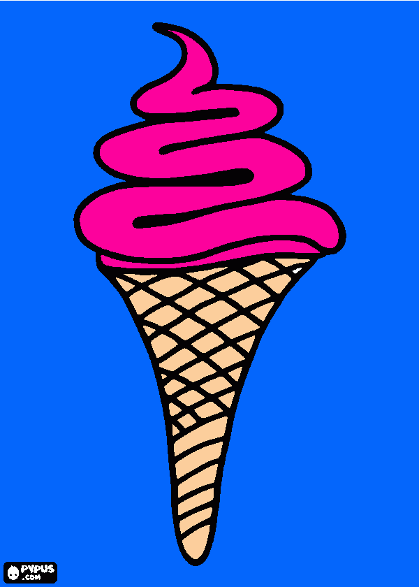 Omalovánka Omalovanky: zmrzlina