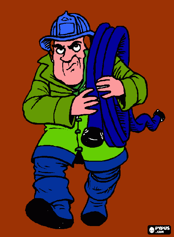 Omalovánka Ondrášek chtěl malovat hasiče :D