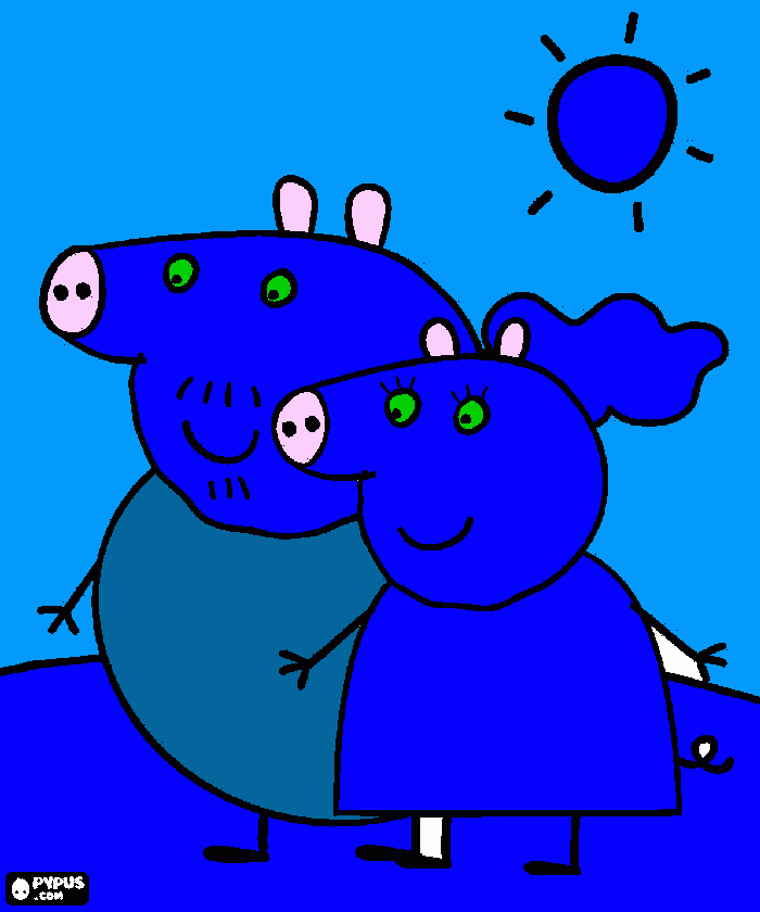 Omalovánka Opět modré