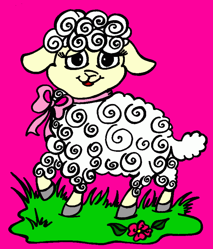 Omalovánka Ovečka pro štěstí