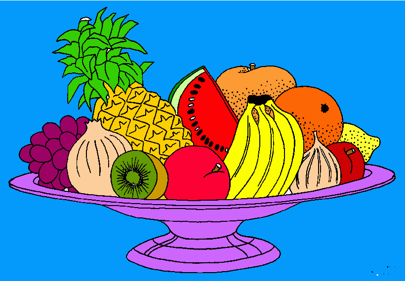 Omalovánka Ovocie