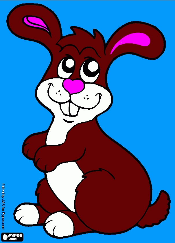 Omalovánka Pan Zajíc Hnědý