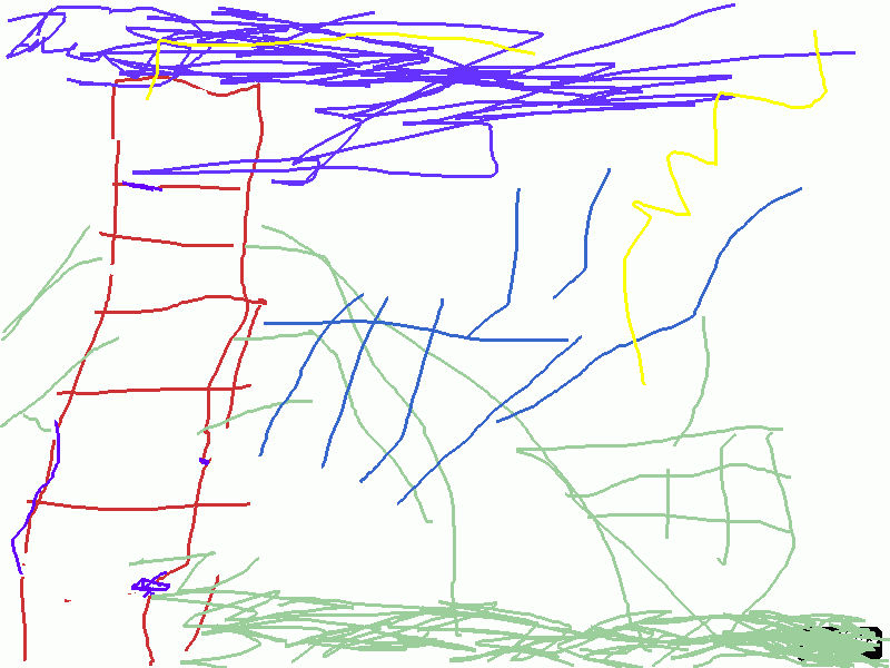 Omalovánka panelák v bouřce