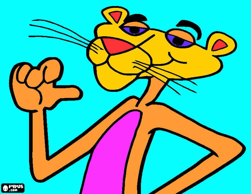 Omalovánka Panter pro Sárinku