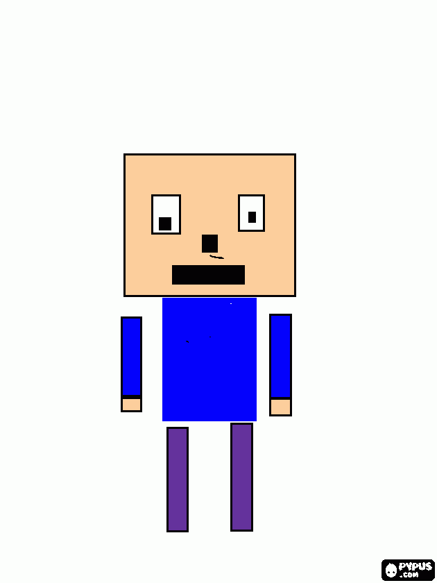 Omalovánka panáček