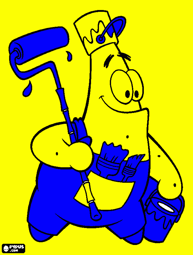 Omalovánka patrik malirem