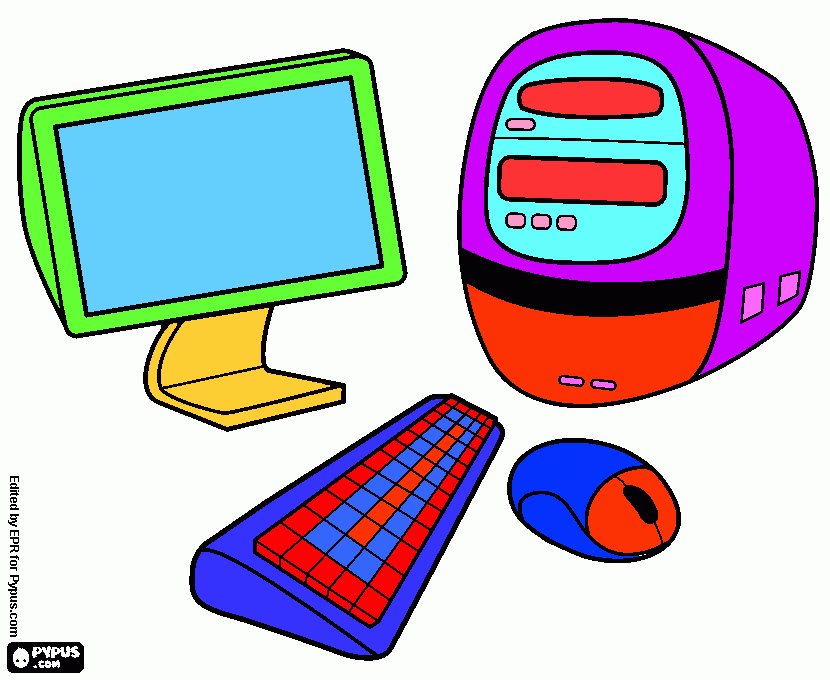 Omalovánka PC Mareček