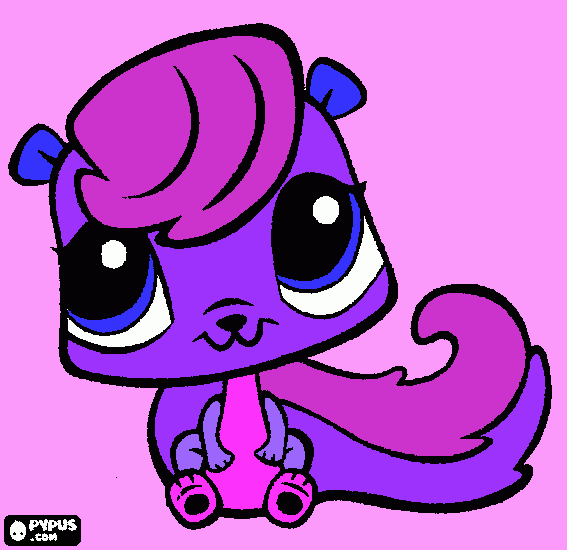 Omalovánka pecop veverka