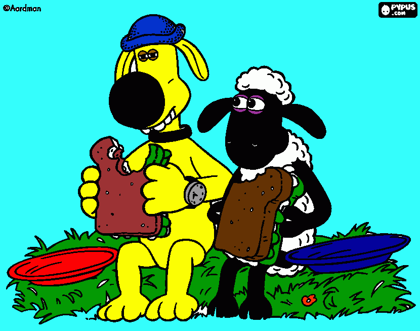 Omalovánka Pejsek a Shaun baští