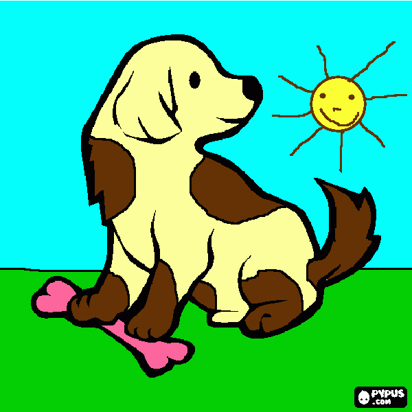 Omalovánka Pejsek Puňťa