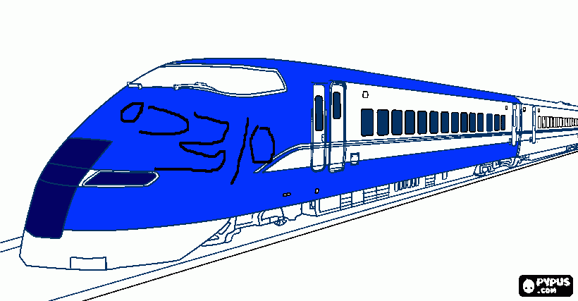 Omalovánka Pendolino