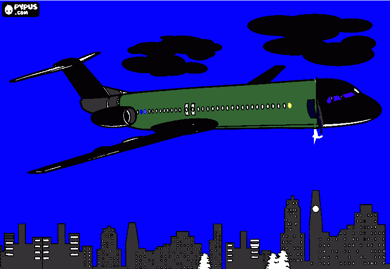 Omalovánka Pepa letadlo