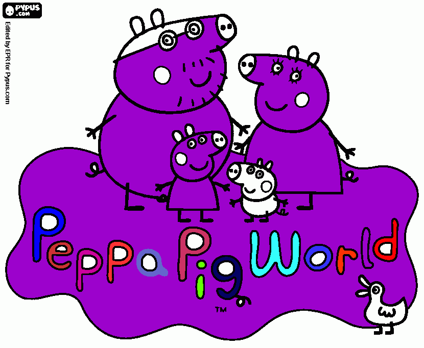 Omalovánka Peppa Pig World    