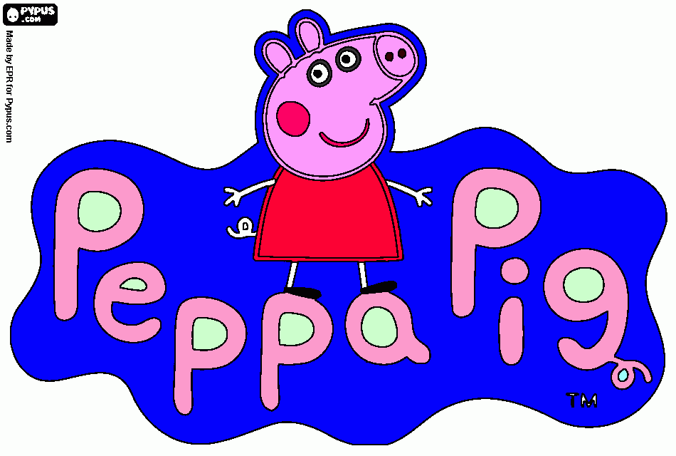 Omalovánka peppa pig
