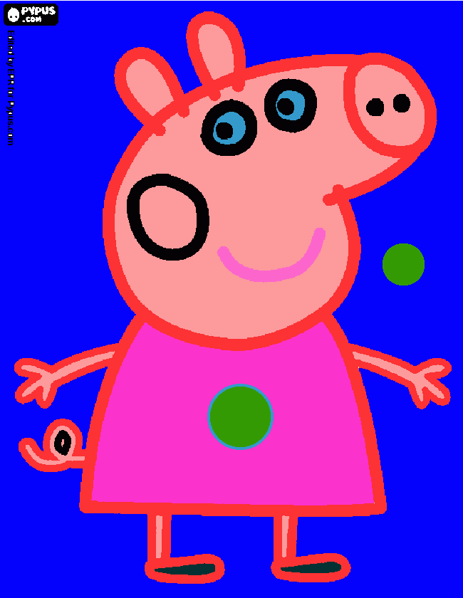 Omalovánka Peppa s tlačítkama