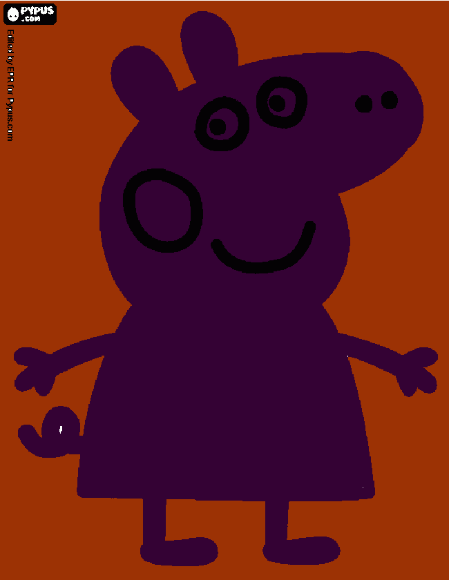 Omalovánka Peppa - stín