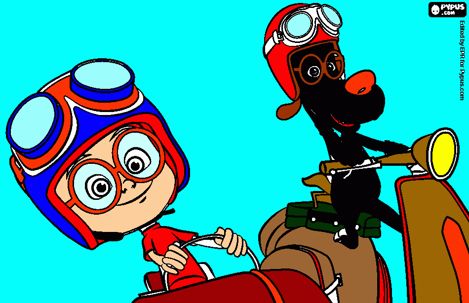 Omalovánka pes a chlapec