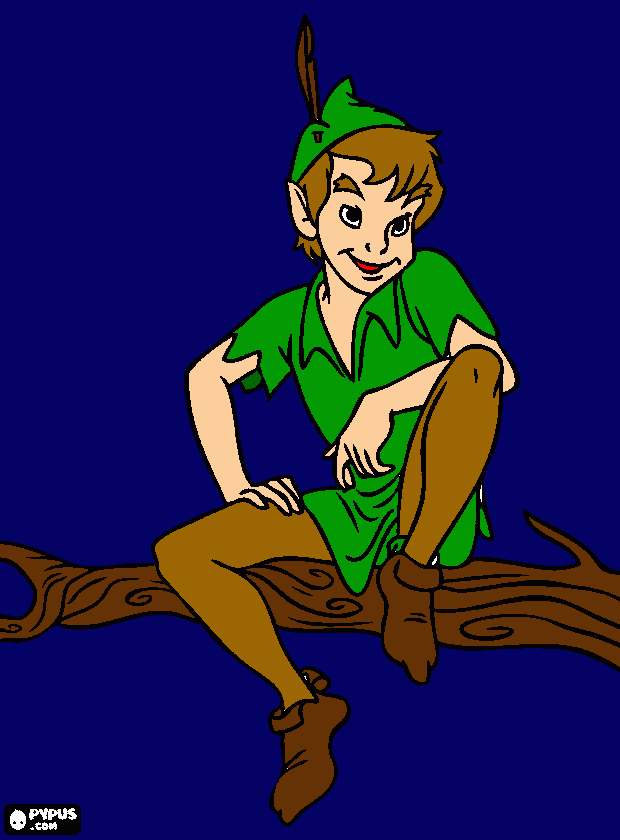 Omalovánka petr pan 3