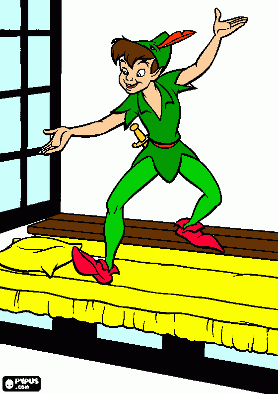 Omalovánka Petr Pan