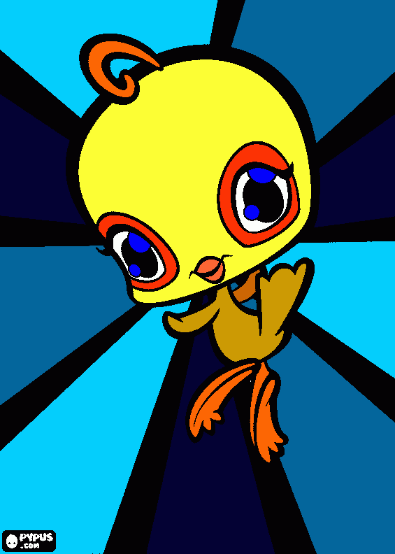 Omalovánka PETŠOPÁČEK KUŘÁTKO K VELIKONOCŮM