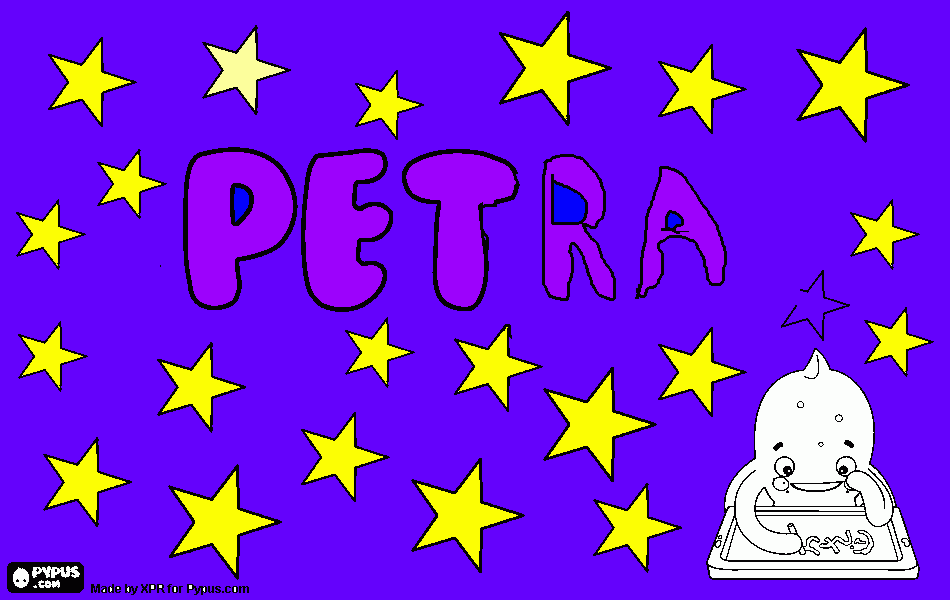 Omalovánka peťulka