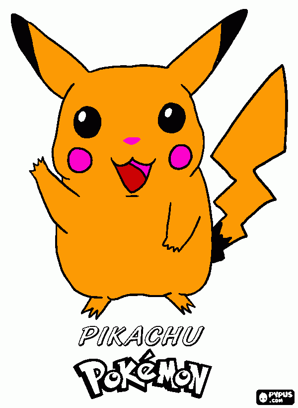 Omalovánka pika pika pikaču