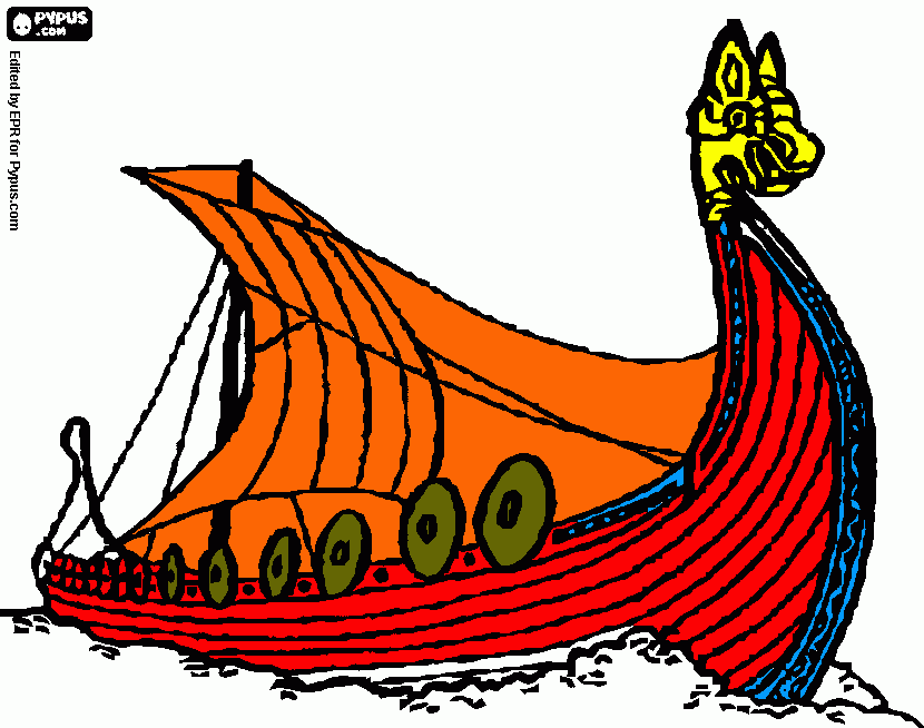 Omalovánka piracka lod