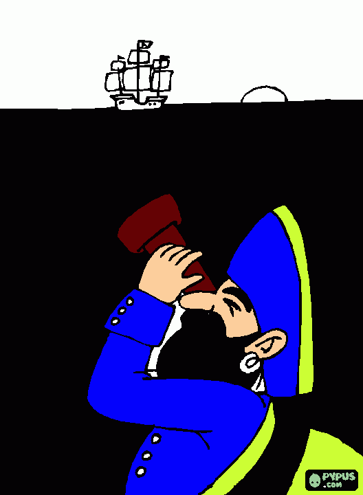 Omalovánka pirat na vytisknutí