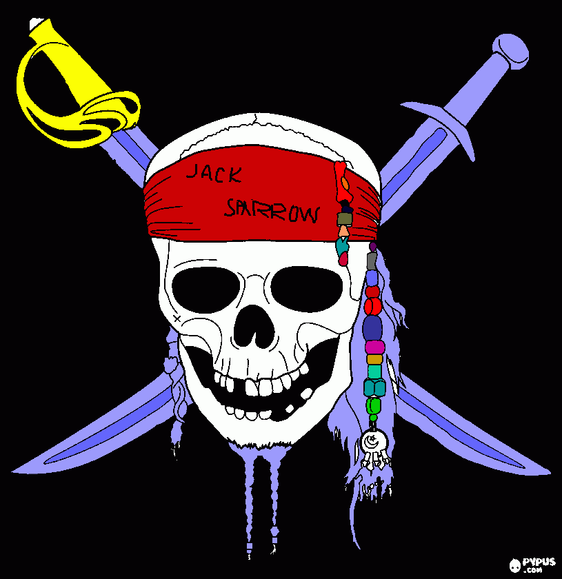 Omalovánka pirati z karibiku