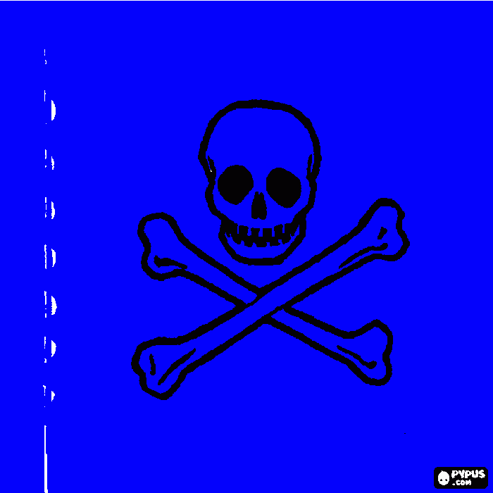 Omalovánka PIRATSKY ZNAK