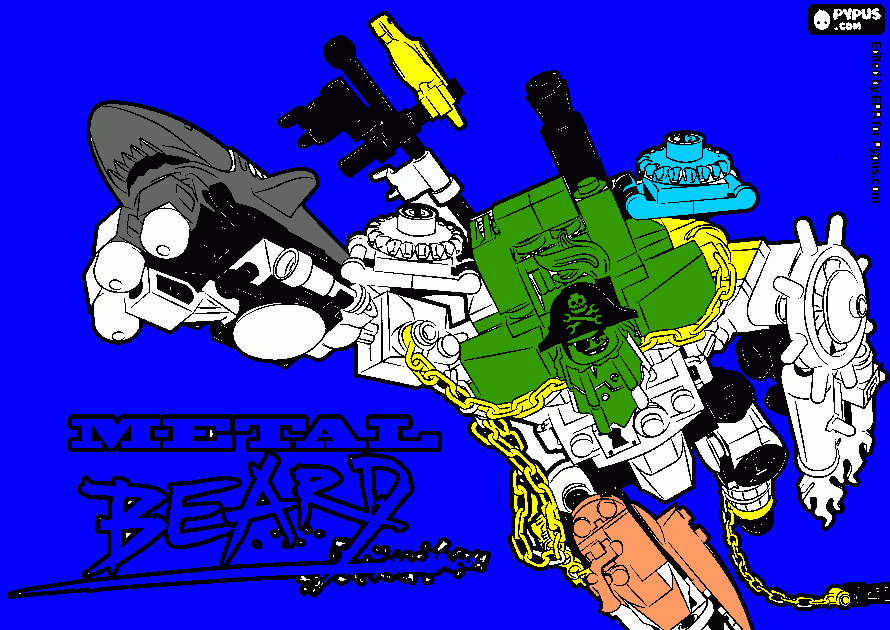 Omalovánka Pirát Kovovous z filmu Lego, zlá loď