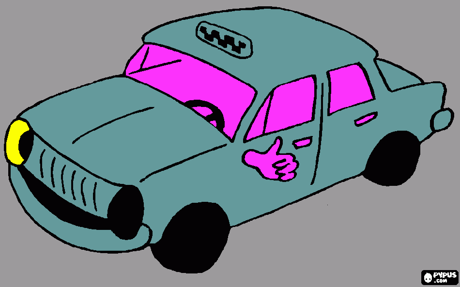 Omalovánka Pirátský taxík ve vodě