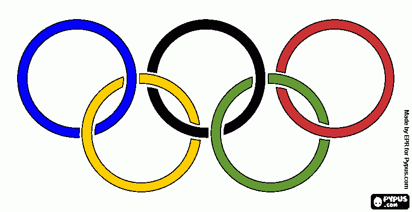 Omalovánka plimpijské kruhy