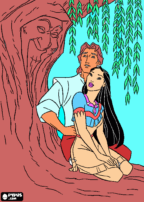 Omalovánka pocahontas