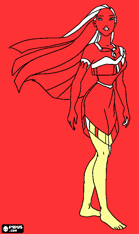 Omalovánka Pocahonthas