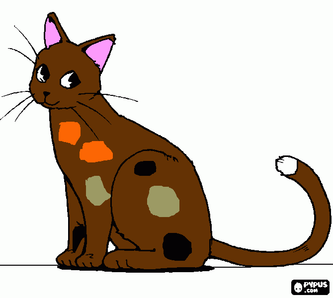 Omalovánka Pohádková kočička