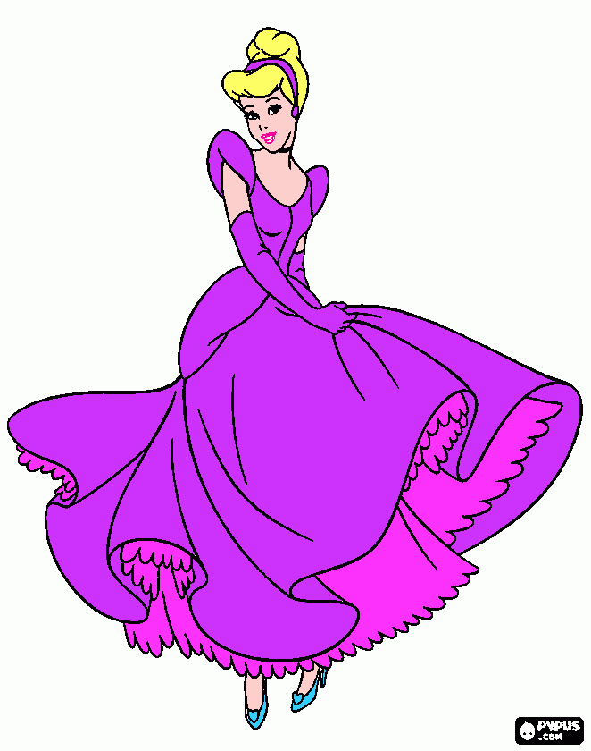 Omalovánka Popelka v satech