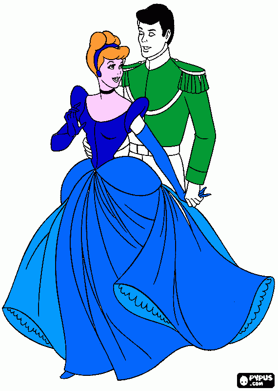 Omalovánka popoluška