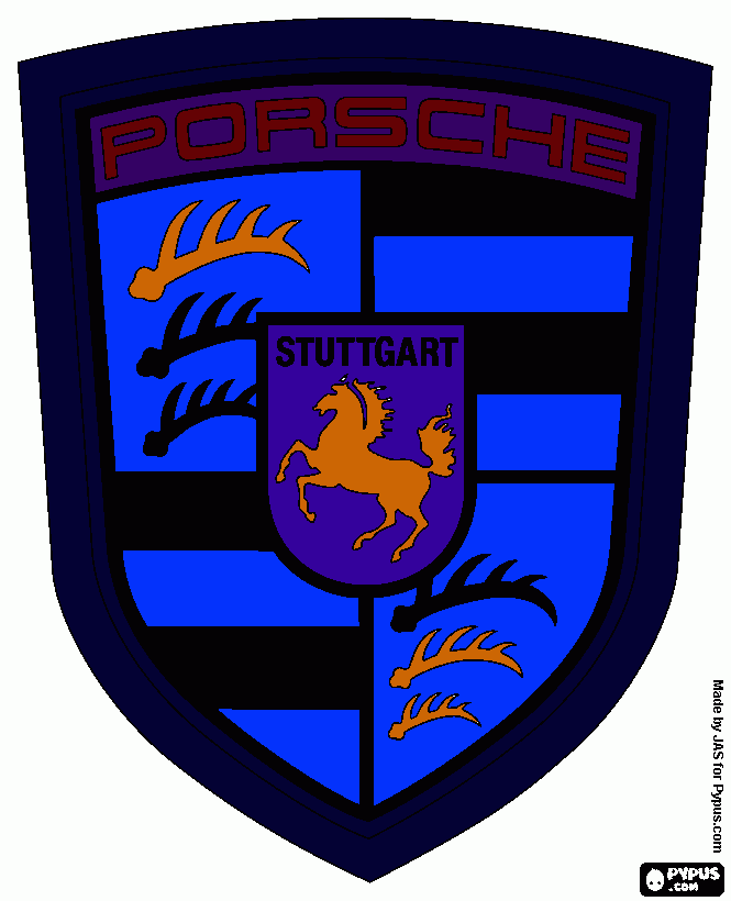 Omalovánka porsche