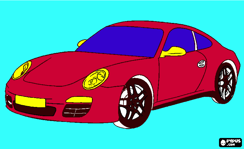 Omalovánka porshe  911